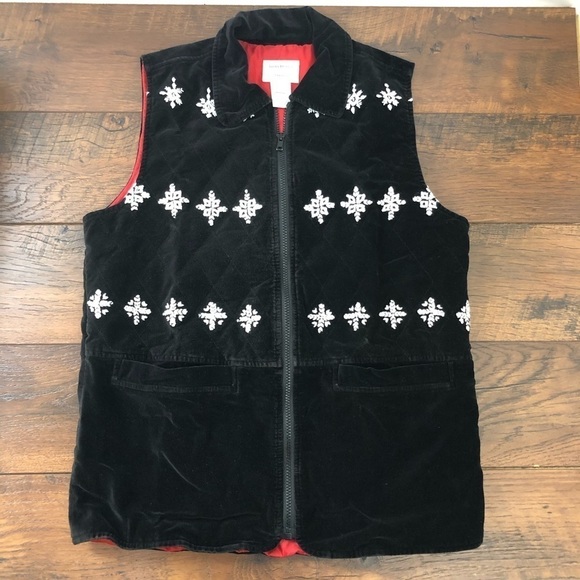 Vintage Susan Bristol Casuals Holiday Vest -‎ Size S - Picture 1 of 6